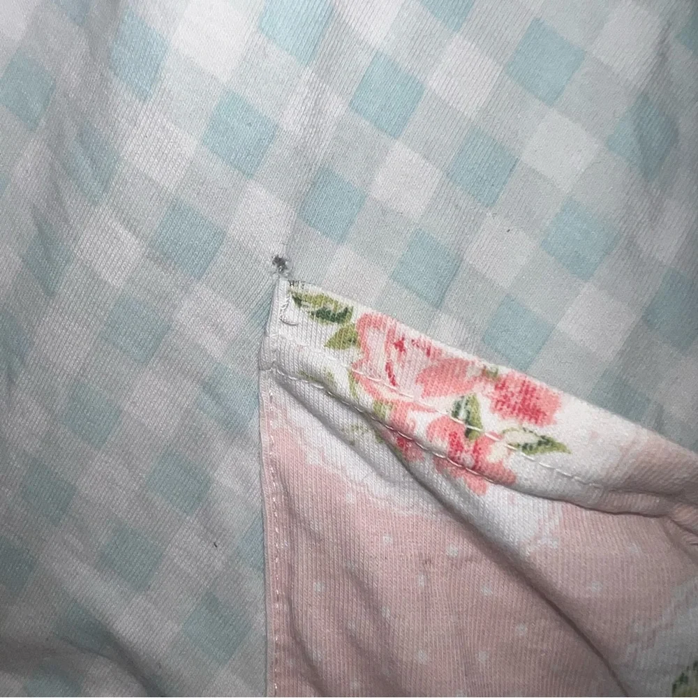 Sweethoney Play Condition Pink Floral & Blue Gingham Long-Sleeve Girls Dress
